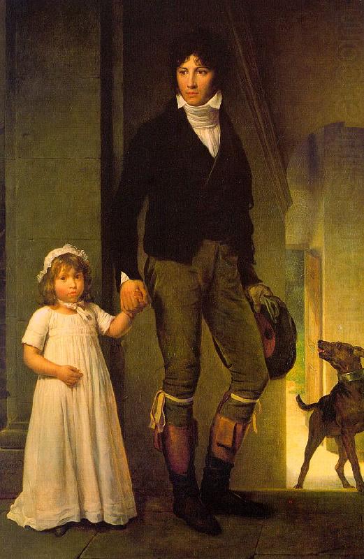 Jean-Baptiste Isabey and his Daughter,  Baron Francois  Gerard